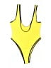 Assorted Brands Color Block Yellow One Piece Swimsuit Size XL - photo 2