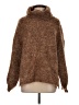Pol Tweed Brown Turtleneck Sweater Size M - photo 1