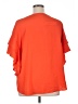 Chico's 100% Polyester Orange Short Sleeve Top Size XL (3) - photo 2