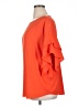 Chico's 100% Polyester Orange Short Sleeve Top Size XL (3) - photo 5