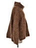 Pol Tweed Brown Turtleneck Sweater Size M - photo 4