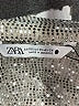 Zara Metallic Silver Cocktail Dress Size XS - photo 7