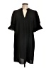 Unbranded 100% Polyester Solid Black Casual Dress Size L - photo 1