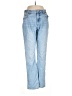 H&M 100% Cotton Hearts Blue Jeans Size 8 - photo 1
