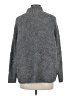 Ann Taylor LOFT Solid Gray Turtleneck Sweater Size M - photo 2