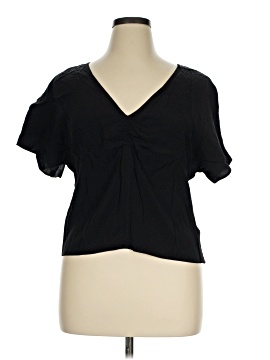 Madewell Puff-Sleeve Top in Floral Jacquard (view 1)