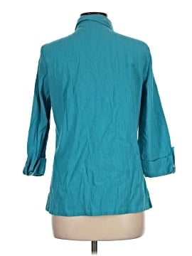 Draper's & Damon's 3/4 Sleeve Button-Down Shirt (view 2)