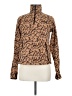 The North Face 100% Polyester Animal Print Brown Pullover Sweater Size M - photo 1