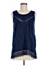 New Directions 100% Polyester Blue Sleeveless Blouse Size M - photo 1
