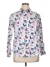 Talbots 100% Cotton Paisley White Long Sleeve Button-Down Shirt Size XL - photo 1