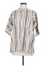 Assorted Brands Stripes White 3/4 Sleeve Button-Down Shirt Size M - photo 1