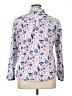 Talbots 100% Cotton Paisley White Long Sleeve Button-Down Shirt Size XL - photo 2