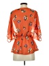 Tea n Rose 100% Polyester Orange 3/4 Sleeve Blouse Size XS (estimated) - photo 2
