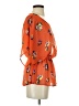 Tea n Rose 100% Polyester Orange 3/4 Sleeve Blouse Size XS (estimated) - photo 4