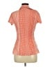 Apt. 9 Houndstooth Orange Short Sleeve Blouse Size M - photo 2