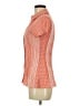Apt. 9 Houndstooth Orange Short Sleeve Blouse Size M - photo 5