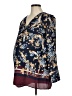Motherhood 100% Polyester Blue 3/4 Sleeve Blouse Size Med Maternity - photo 1