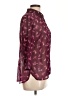 Attention Burgundy 3/4 Sleeve Blouse Size L - photo 4