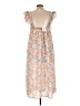 Hem & Thread Floral Pink Casual Dress Size L - photo 2