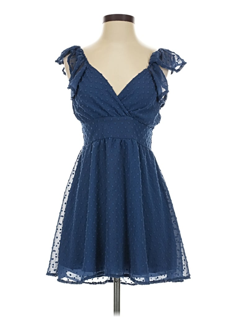 Altar'd State Cocktail Dress: Blue Dresses - Used - Size X-Small