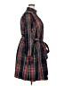 J.Crew 100% Polyester Plaid Blue Casual Dress Size 2X - photo 4