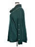 Peace & Pearls 100% Polyester Teal Turtleneck Sweater Size 2X - photo 5
