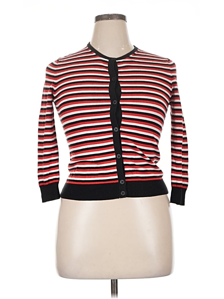 Pre-owned Trina Turk Cardigan Sweater In Red