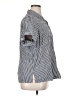 Sag Harbor 100% Cotton Checkered-gingham Silver Short Sleeve Button-Down Shirt Size 1X - photo 4