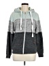 Doublju Color Block Gray Zip Up Hoodie Size M - photo 1