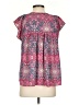 Gap 100% Polyester Pink Short Sleeve Blouse Size S - photo 2