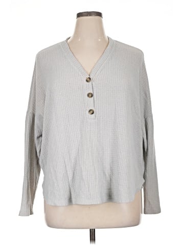 American Eagle Outfitters Long Sleeve Henley (view 1)