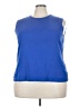 Appleseeds Blue Sleeveless T-Shirt Size 3X - photo 1