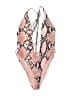 Shein Animal Print Pink Swimsuit Top Size L - photo 1