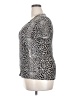 212 Collection Silver Short Sleeve Blouse Size XXL (estimated) - photo 5