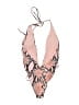 Shein Animal Print Pink Swimsuit Top Size L - photo 2