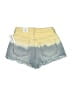PacSun 100% Cotton Tie-dye Yellow Denim Shorts Size 00 - photo 2