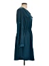 Mossimo 100% Polyester Solid Teal Casual Dress Size L - photo 4
