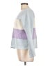 No Comment 100% Polyester Color Block Blue Pullover Sweater Size L - photo 5