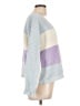 No Comment 100% Polyester Color Block Blue Pullover Sweater Size L - photo 4