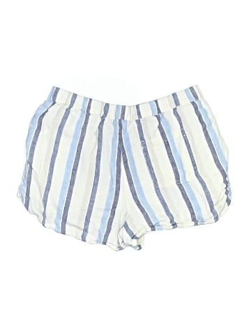 Madewell Curved Hem Pull-On Shorts in 100% Linen (view 2)