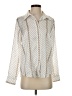 Ann Taylor 100% Polyester Polka Dots Ivory Long Sleeve Blouse Size S - photo 1