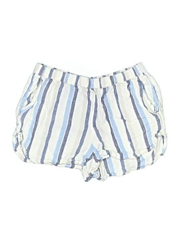 Madewell Curved Hem Pull-On Shorts in 100% Linen (view 1)
