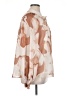 Zesica 100% Polyester Print Ivory Long Sleeve Blouse Size XL - photo 4