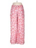 Baja East 100% Polyester Print Pink Casual Pants Size Lg (2) - photo 1