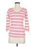 Derek Heart Pink Red 3/4 Sleeve Top Size M - photo 1