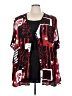 Fashion Bug 100% Rayon Red Kimono Size 30 - 32 - photo 1