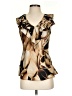 Spense 100% Polyester Brown Sleeveless Blouse Size S - photo 1