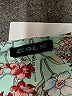 Cals 100% Rayon Floral Teal 3/4 Sleeve Blouse Size M - photo 7