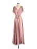 JJ's House 100% Polyester Pink Cocktail Dress Size XL (estimated) - photo 1