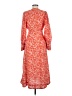 Ganni 100% Polyester Orange Casual Dress Size 36 waist - photo 2